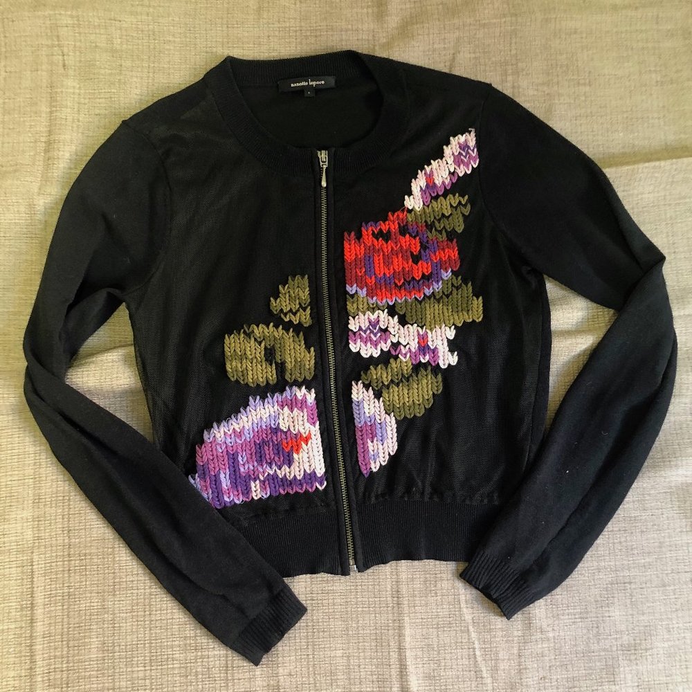 Nanette Lepore floral zippered top - Small